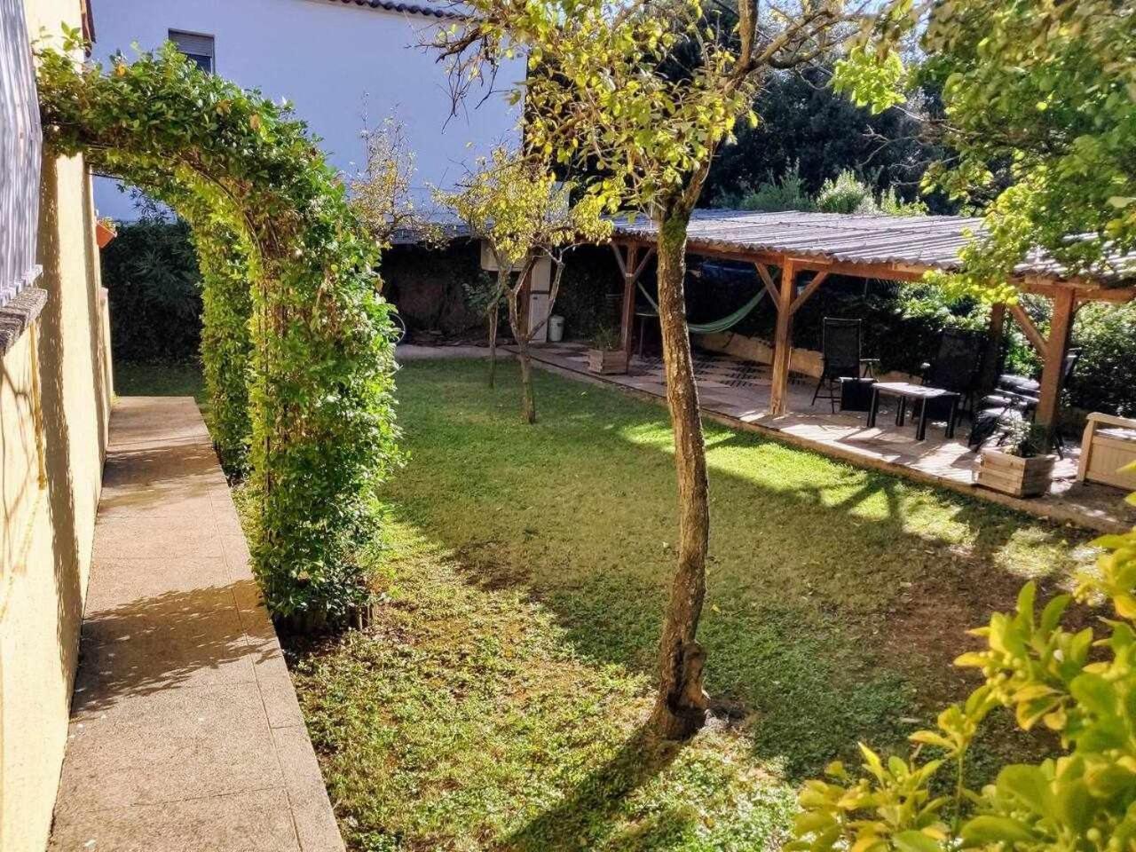 Can Camps Besalu Casa Planta Baja Con Jardin Eksteriør billede